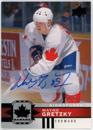 Wayne Gretzky 2017-18 UD Team Canada Black Autographs /5 #140