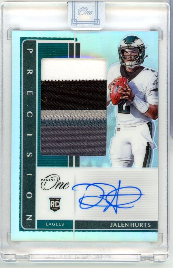 Jalen Hurts Eagles Panini 2020-21 Autographed One Prizm Rookie Card#314 08/35