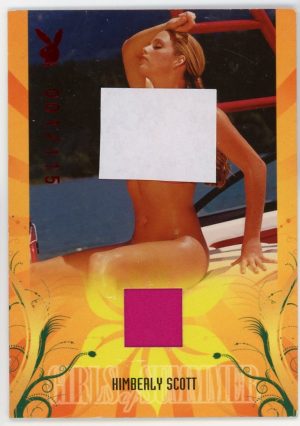 Kimberly Scott 2011 Playboy Worn Swimsuit Patch Card /115 RARE!