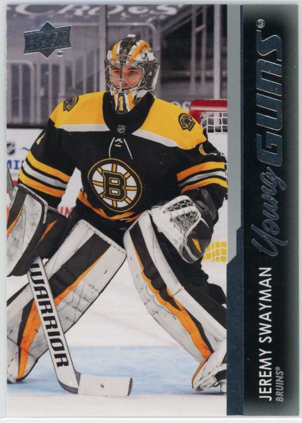 Jeremy Swayman Bruins 2021-22 UD Young Guns Rookie Card #226