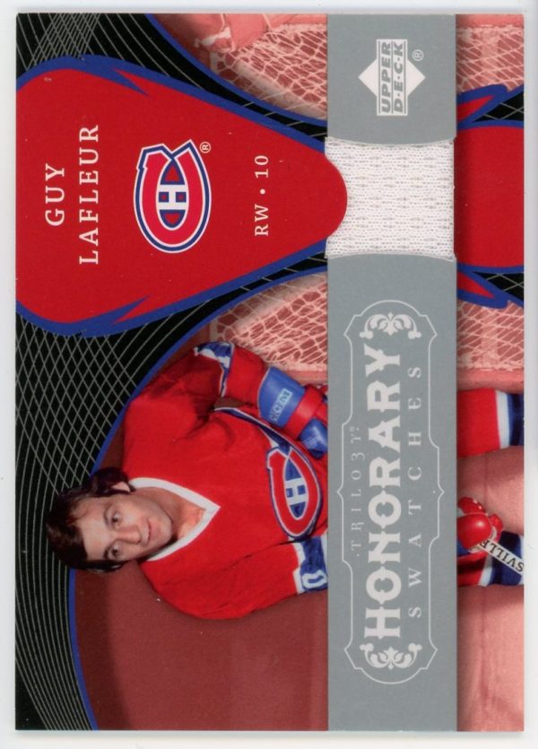Guy Lafleur 2007-08 UD Trilogy Honorary Swatches Jersey Card HS-GL