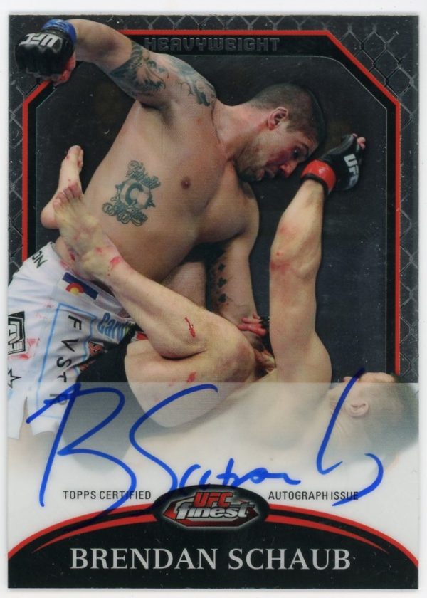 Brendan Schaub UFC 2011 Topps Finest Autograph Card #A-BS