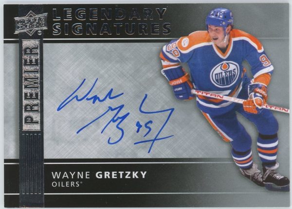 Wayne Gretzky Oilers UD 2014-15 Autographed Premier Legendary Signatures Card#LPS-WG