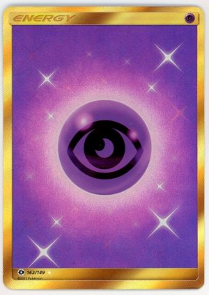 Pokemon Psychic Energy 162/149 Sun Moon Gold Secret Rare