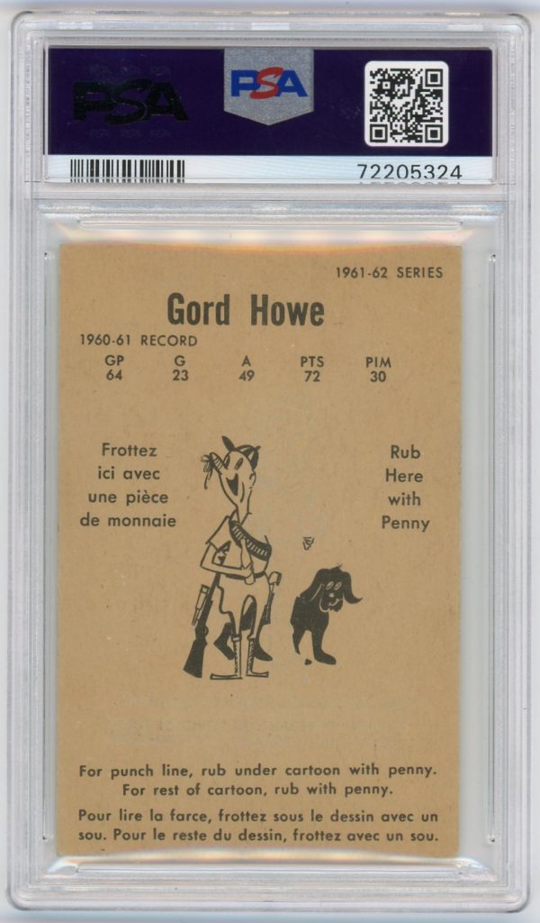 Gordie Howe 1961 Parkhurst Hockey Card #20 PSA 4