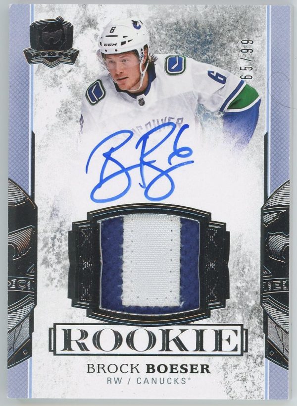 Brock Boeser Canucks UD 2017-18 The Cup Rookie Autographed Card #175 65/99