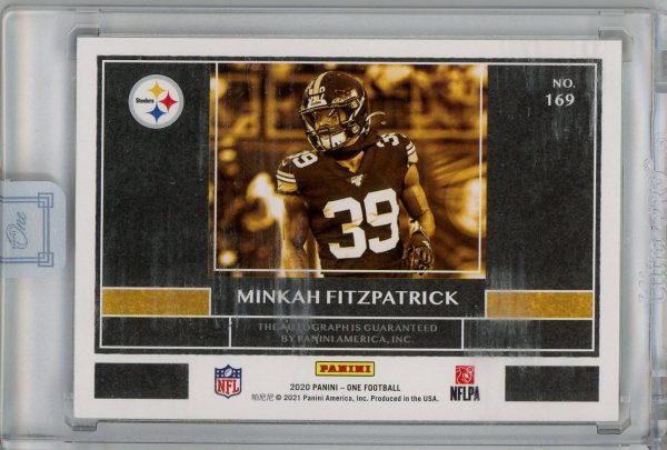 Minkah Fitzpatrick Steelers Panini One 2020 Autographed Card #169