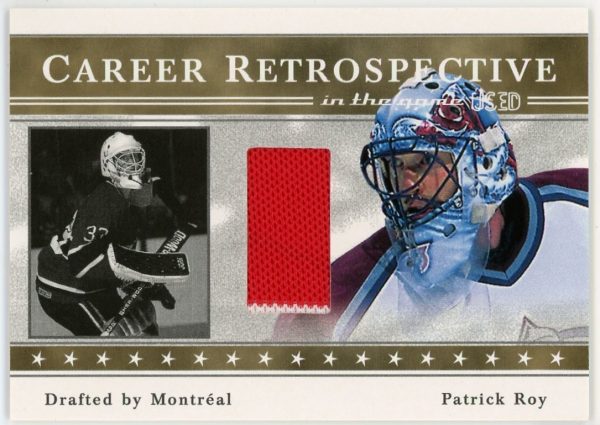 Patrick Roy Canadiens 2003-04 ITG Career Retrospective Gold Relic /10
