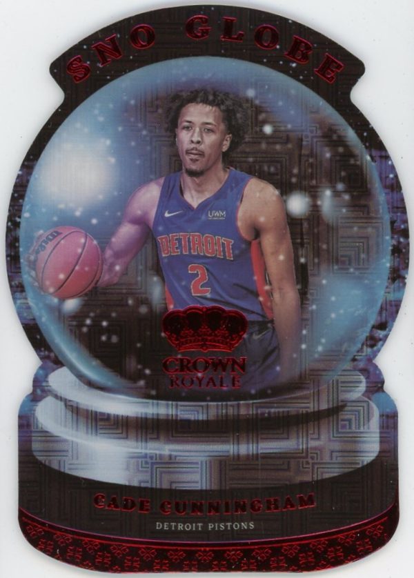 Cade Cunningham 2021-22 Panini Crown Royale Asia Red Sno Globe RC #25