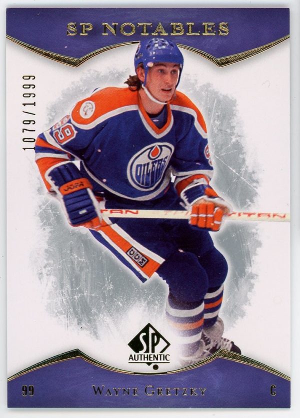 Wayne Gretzky 2007-08 UD SP Authentic SP Notables /1999 #138