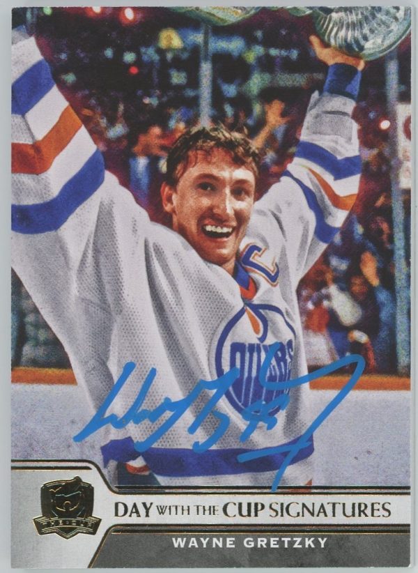 Wayne Gretzky Oilers UD 2019-20 Day With The Cup Autographed Card #DC-WG