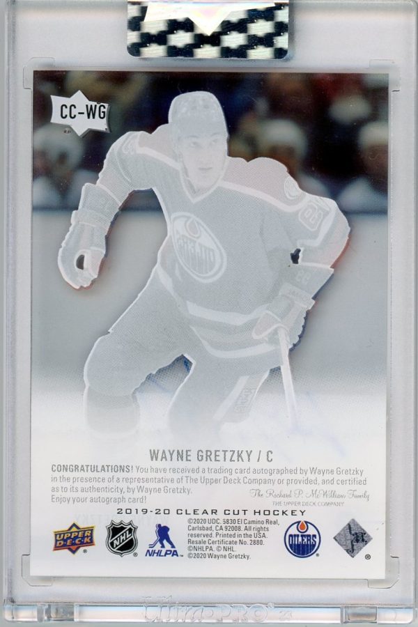 Wayne Gretzky Oilers UD 2019-20 Autographed Card #CC-WG