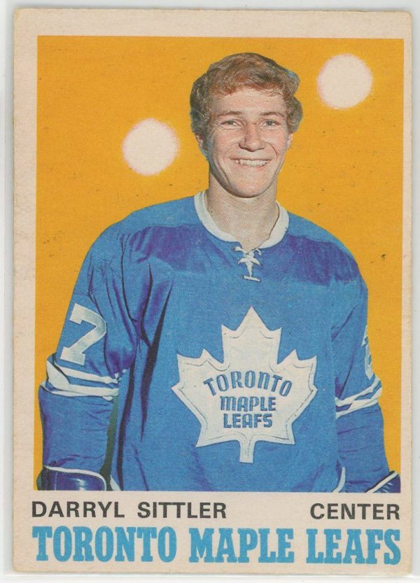 Darryl Sittler Maple Leafs 1970-71 OPC Rookie Card #218