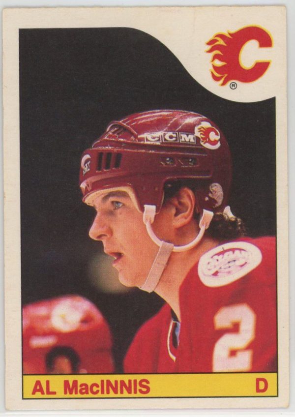 Al MacInnis Flames 1985-86 OPC Rookie Card #237