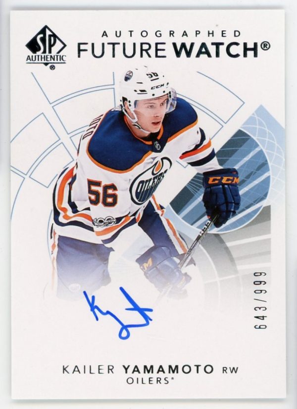 Kailer Yamamoto 2017-18 UD SP Authentic Future Watch /999 #160
