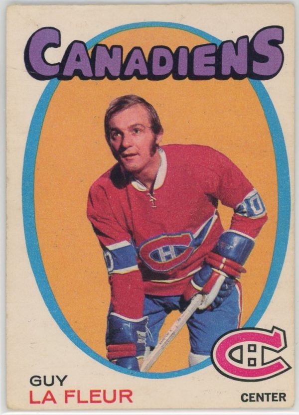 Guy LaFleur Canadiens 1971-72 OPC Rookie Card #148