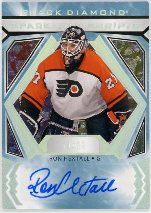 Ron Hextall 2020-21 UD Black Diamond Sparkling Scripts /25 #SC-RH