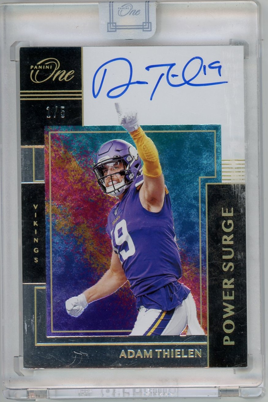 Adam Thielen Autographed Card 