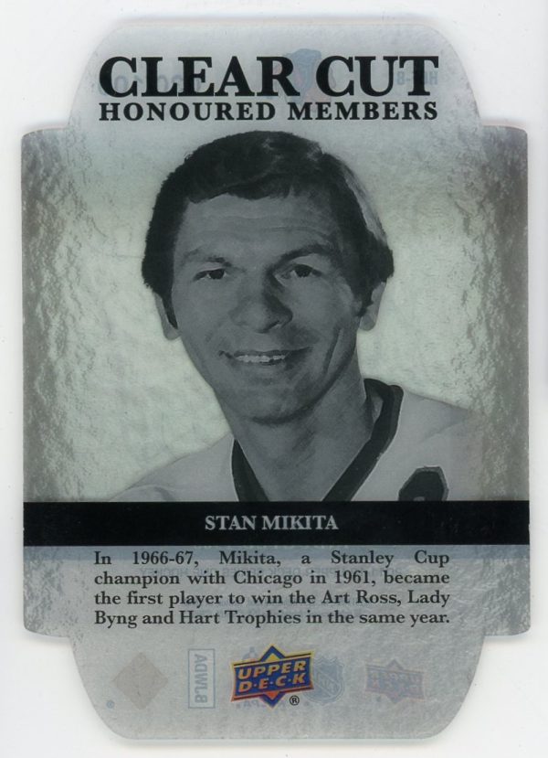 Stan Mikita 2011-12 UD Clear Cut Honorable Members 30/100 #HOF-8