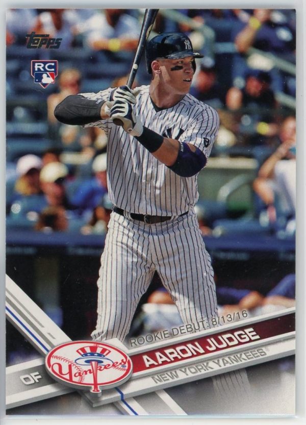 2017 Aaron Judge Yankees Topps Update Rookie Card #US99