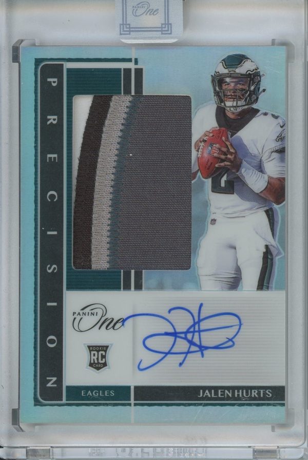 Jalen Hurts Eagles Panini Prizm 2020 Autographed Rookie Card #314 25/35