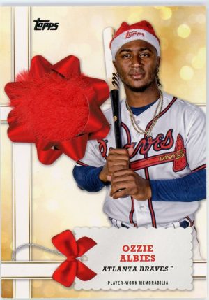 Ozzie Albies 2022 Topps Hiliday Relic Card 43/75 #WHR-OA