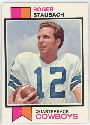 1973 Roger Staubach Cowboys Topps Football Card #475