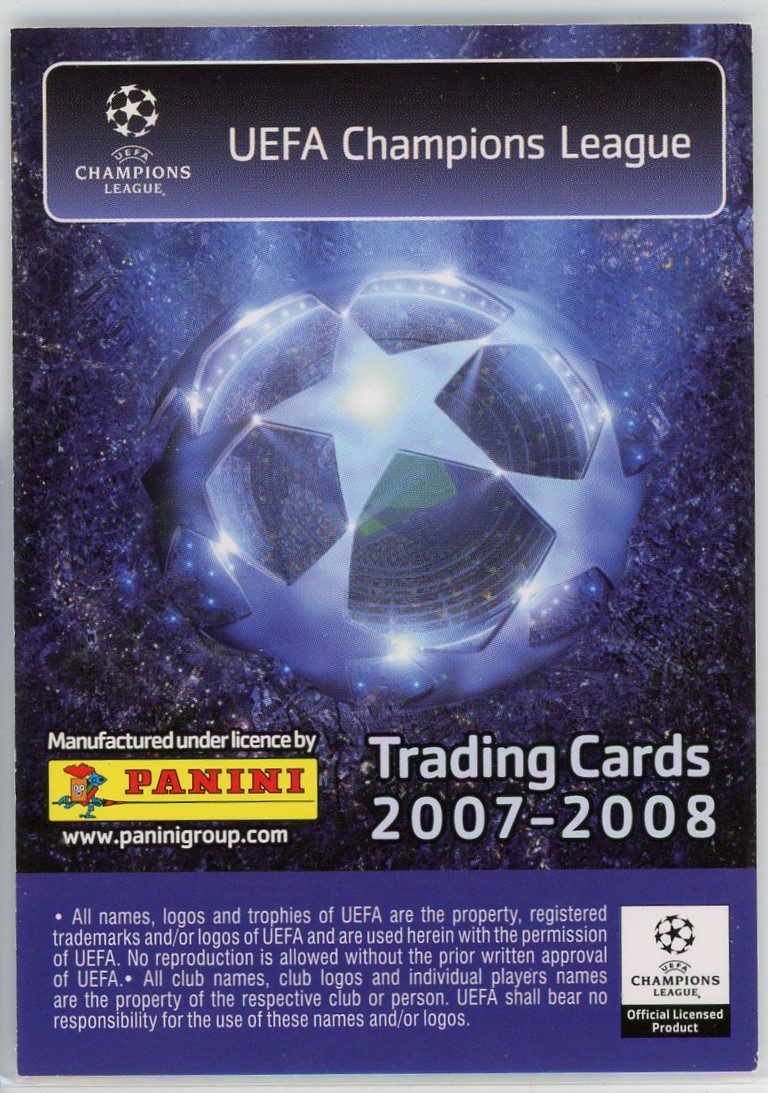 Cristiano Ronaldo Manchester United 2007-08 Panini UEFA Champions League  Card #236 Froggers House of Cards
