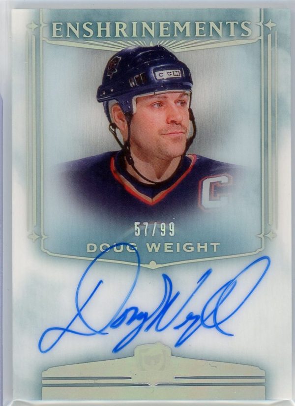2019-20 Dough Weight Oilers UD The Cup Enshrinements /99 Auto Card #E-DW