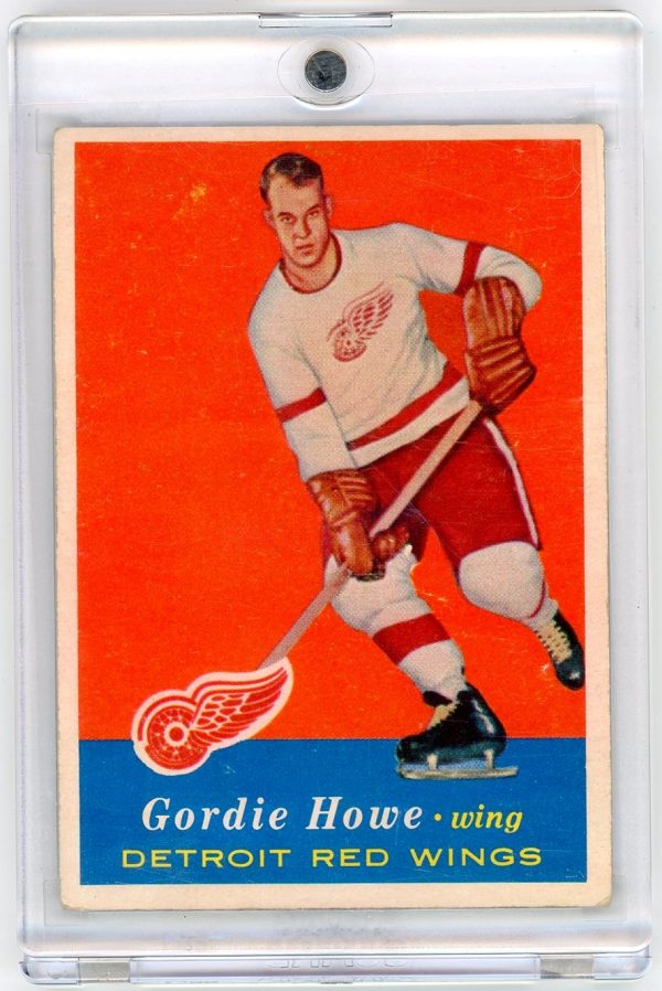 Gordie Howe Detroit Red Wings Topps 1957-58 Card #42