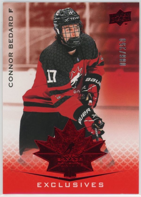 Connor Bedard 2021 UD Team Canada Juniors Exclusives 86/250