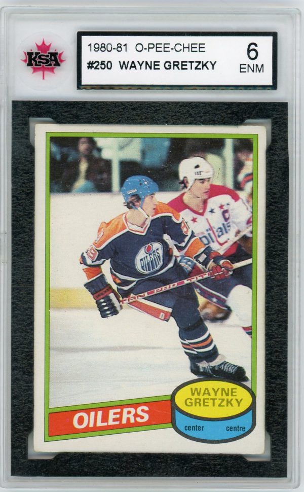 Wayne Gretzky 1980-81 OPC #250 KSA 6 ENM