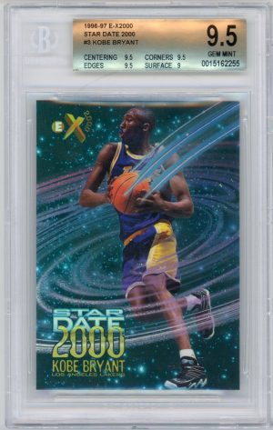 Kobe Bryant 1996-97 Skybox E-X2000 Star Date #3 BGS 9.5