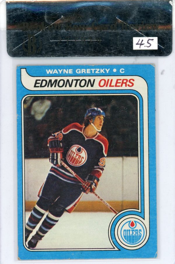 Wayne Gretzky Edmonton Oilers Topps 1979 Rookie Card #18 (Beckett 4.5)