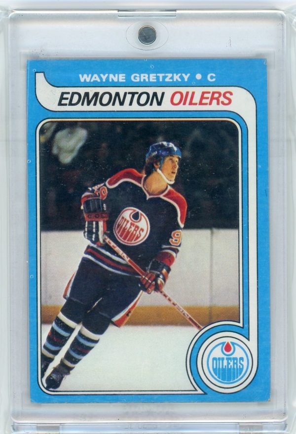 Wayne Gretzky Oilers Topps 1979-80 Rookie Card #18