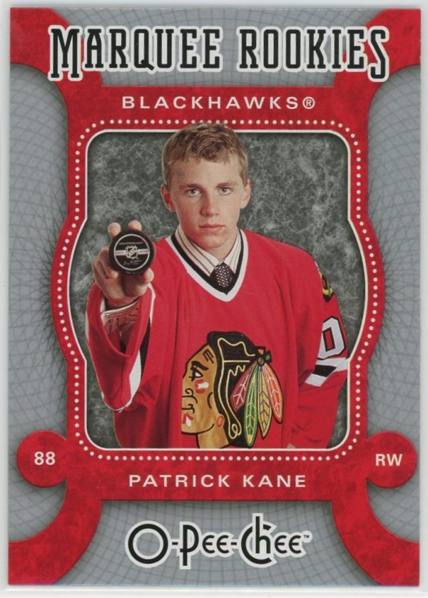 Patrick Kane Blackhawks 2007-08 OPC Marquee Rookie Card #518