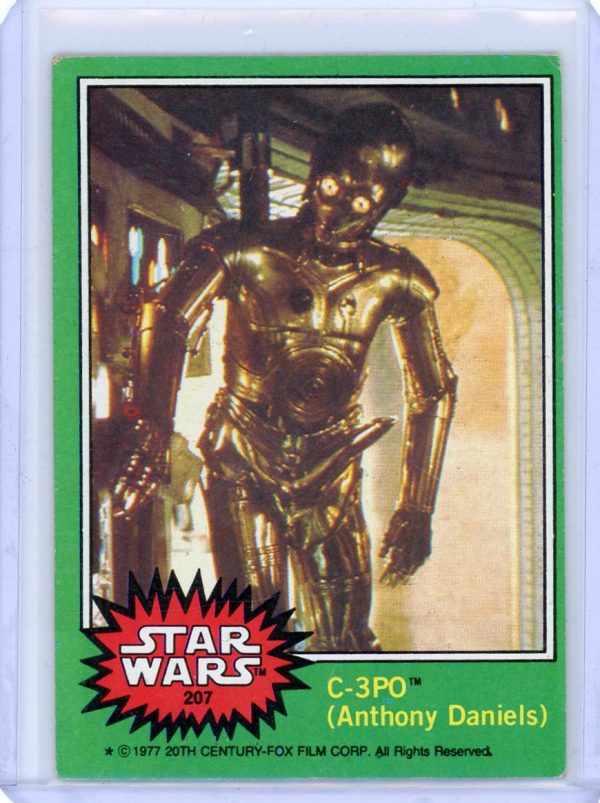 C-3PO (Anthony Daniels) 1977 Topps Star Wars Card #207