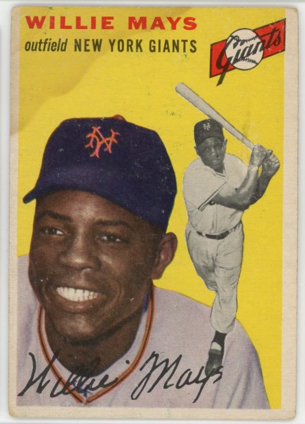 Willie Mays (HOF) Giants 1954 Topps Vintage Card #90