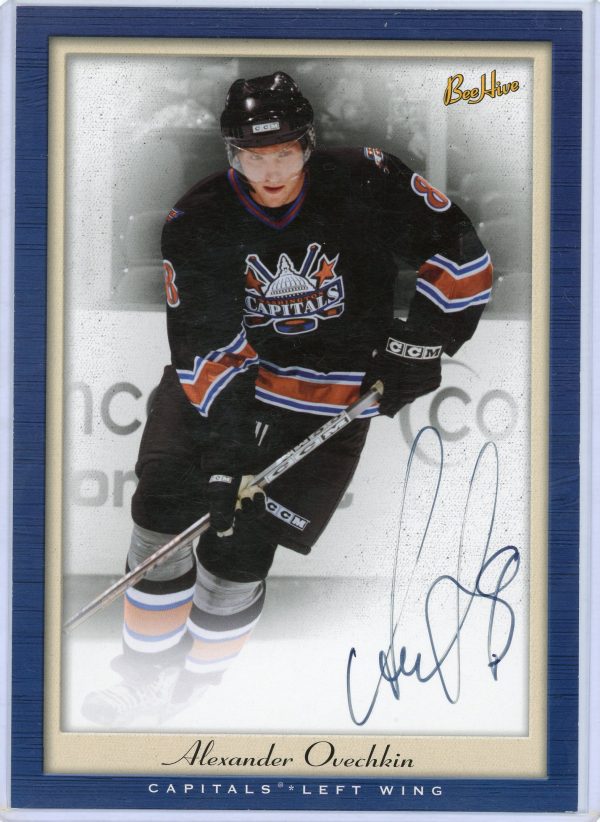 Alexander Ovechkin 2005-06 UD Bee Hive Oversized Autographed Rookie Card #PG-AO