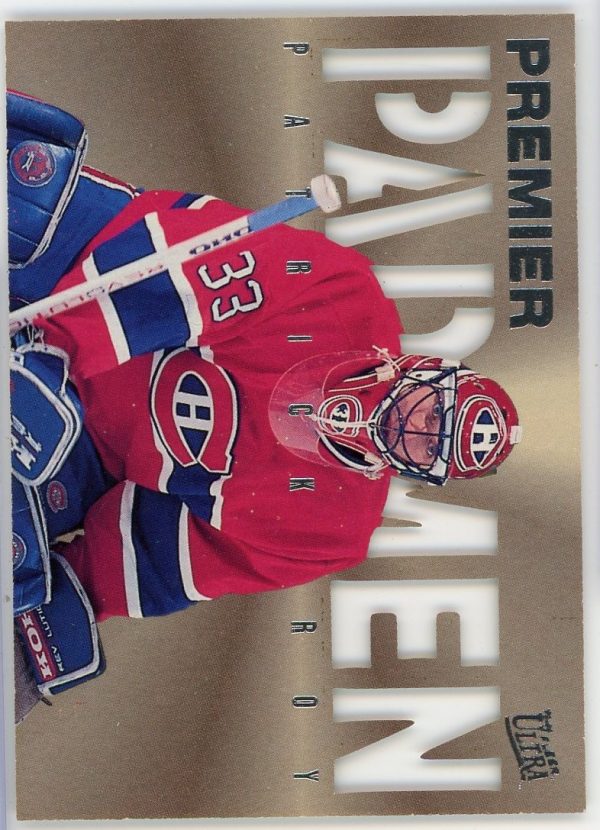Patrick Roy Canadiens 1995-96 Fleer Ultra Premier Pad Men Die Cut SSP Card #10 of 12 Rare!