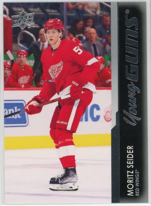 Moritz Seider Red Wings 2021-22 UD Young Guns Rookie Card #469