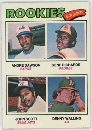 1977 Andre Dawson Expos Topps Outfielders Rookies Card #473