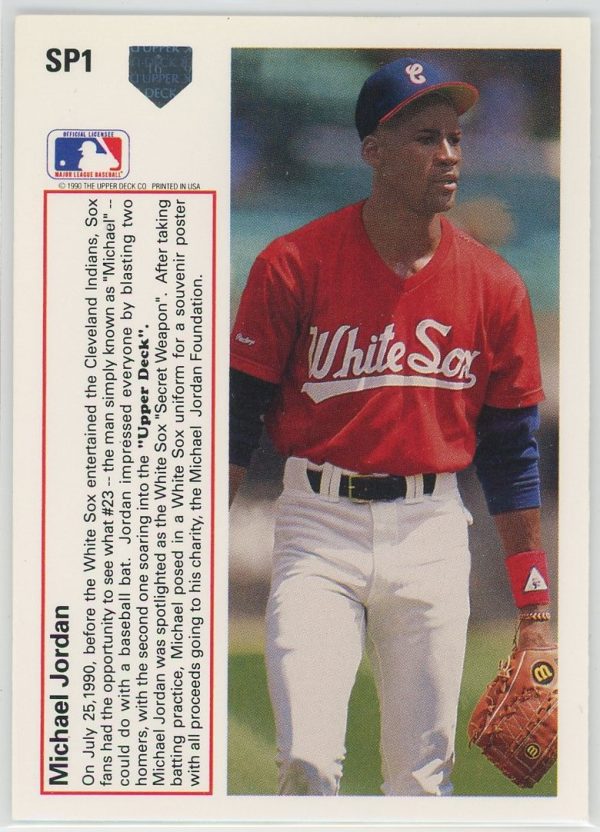 Michael Jordan White Sox Upper Deck 1991 Card #SP1