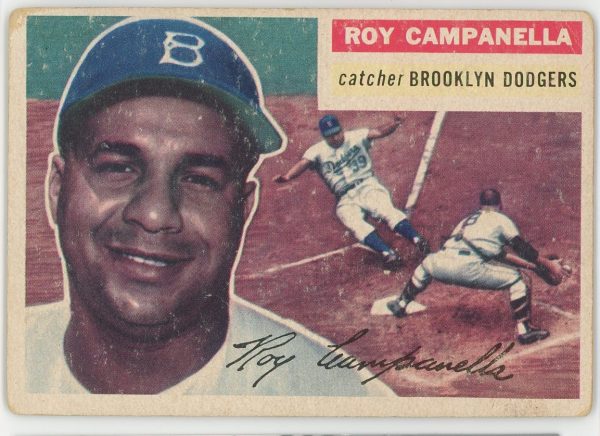 Roy Campanella Dodgers 1956 Topps Set Break Vintage Card #101 *Marked*