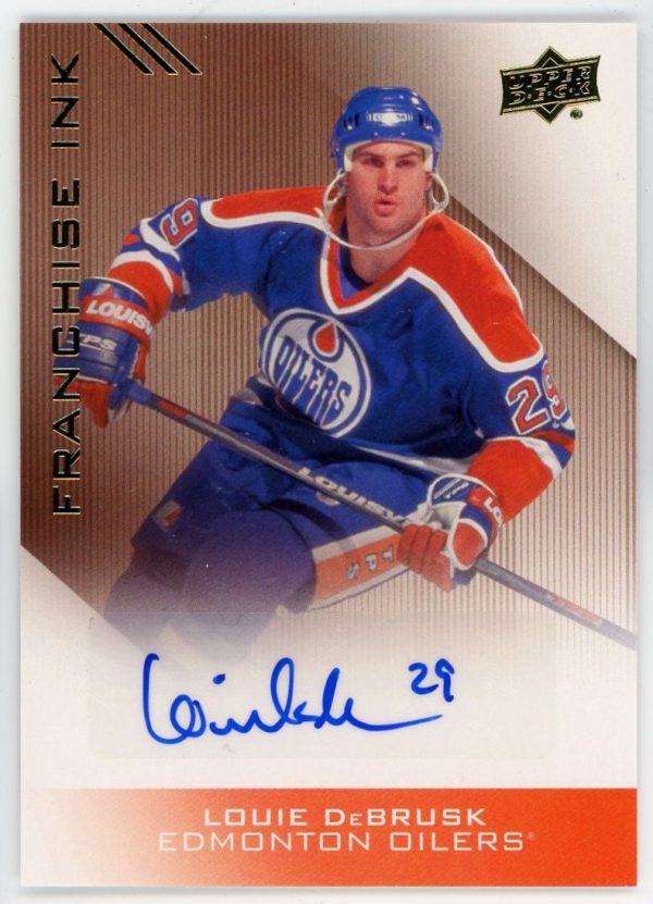 Louie Debrusk 2013-14 Upper Deck Edmonton Oilers Franchise Ink FI-LD