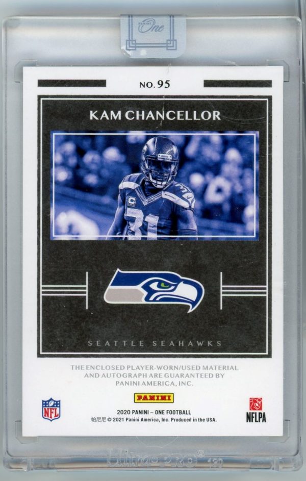 Kam Chancellor Seahawks Panini 2020-21 Autographed One Card#95