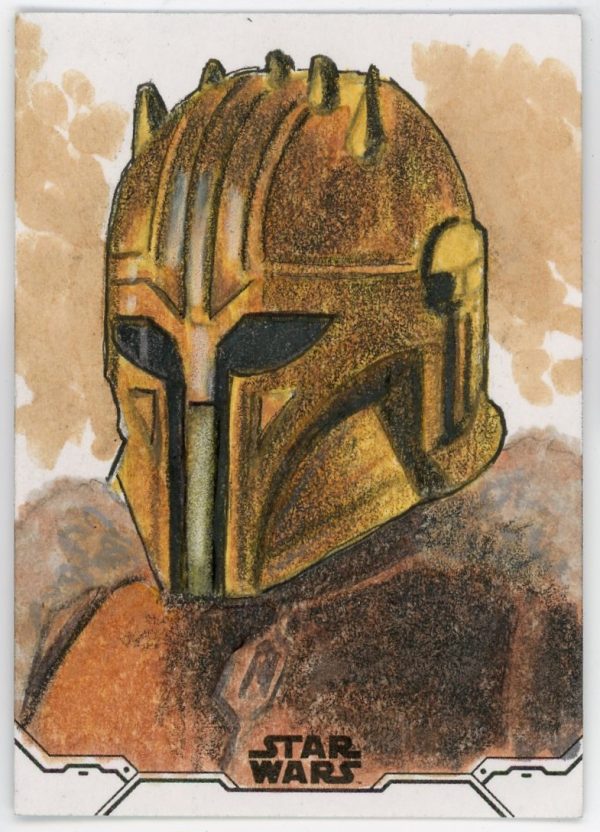 The Armorer Topps Star Wars Sketch Card 1/1 Chris Thorne Artist