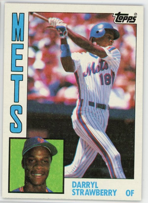 1984 Darryl Strawberry Mets Topps Rookie Card #182