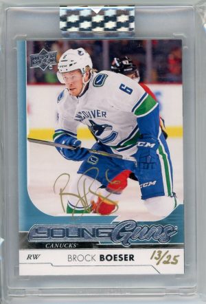 Brock Boeser Canucks UD 2019-20 Autographed Buybacks Young Guns Rookie Card#149920 13/25