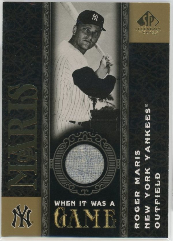 Roger Maris Yankees 2007 UD SP Legendary Cuts Relic Card #WG-RM